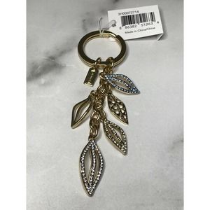 Coach ~ LEAF PAVE Key Fob ~ Keychain Charm 64137 ~ NWT